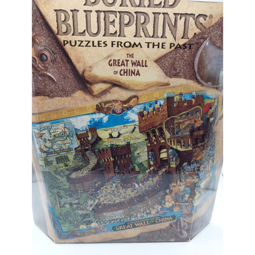 Bepuzzled Puzzle  Buried Blueprints 1998 - The Great Wall of China NIB Sealed
